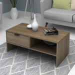 Τραπεζάκι σαλονιού Galaxy Megapap χρώμα καρυδί 100x50x42εκ. - Image 3