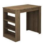 Τραπέζι μπαρ Deep Megapap χρώμα καρυδί 120x50x100εκ. - Image 3