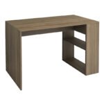 Γραφείο εργασίας Mikro Megapap χρώμα καρυδί 120x60x75εκ. - Image 5