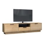 Έπιπλο τηλεόρασης Mensa Megapap χρώμα φυσικό οξιάς 180x35x43cm. - Image 3