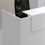 Γραφείο υποδοχής - reception Lemmon Megapap χρώμα λευκό 120x70x110εκ. - Image 5