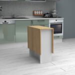 Τραπέζι Pepe Megapap επεκτεινόμενο χρώμα λευκό - φυσικό οξιάς 28(56+56)x77x75εκ. - Image 4