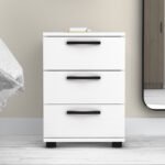 Κομοδίνο - Συρταριέρα γραφείου Roco Megapap χρώμα λευκό 40x39x57εκ. - Image 4