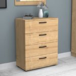 Συρταριέρα Velika Megapap χρώμα φυσικό οξιάς 73x44x96εκ. - Image 3