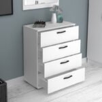 Συρταριέρα Velika Megapap χρώμα λευκό 73x44x96εκ. - Image 2