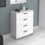 Συρταριέρα Velika Megapap χρώμα λευκό 73x44x96εκ. - Image 3