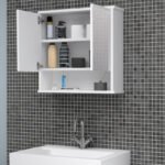 Καθρέπτης μπάνιου Delo Μegapap χρώμα λευκό 62x17,5x60εκ. - Image 3