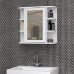 Καθρέπτης μπάνιου Diro Μegapap χρώμα λευκό 65x17,5x60εκ. - Image 3