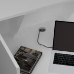 Γραφείο υποδοχής - reception Gemini Megapap χρώμα λευκό 90x50x110εκ. - Image 4