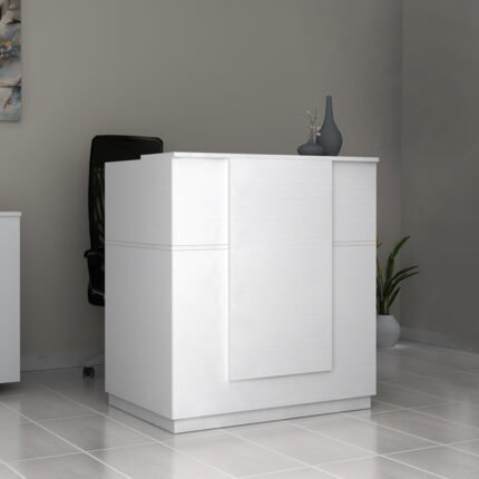 Βρες το Γραφείο υποδοχής - reception Gemini Megapap χρώμα λευκό 100x70x110εκ. σε μοναδική τιμή στο clickforshop.gr