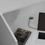 Γραφείο υποδοχής - reception Gemini Megapap χρώμα λευκό 100x70x110εκ. - Image 4