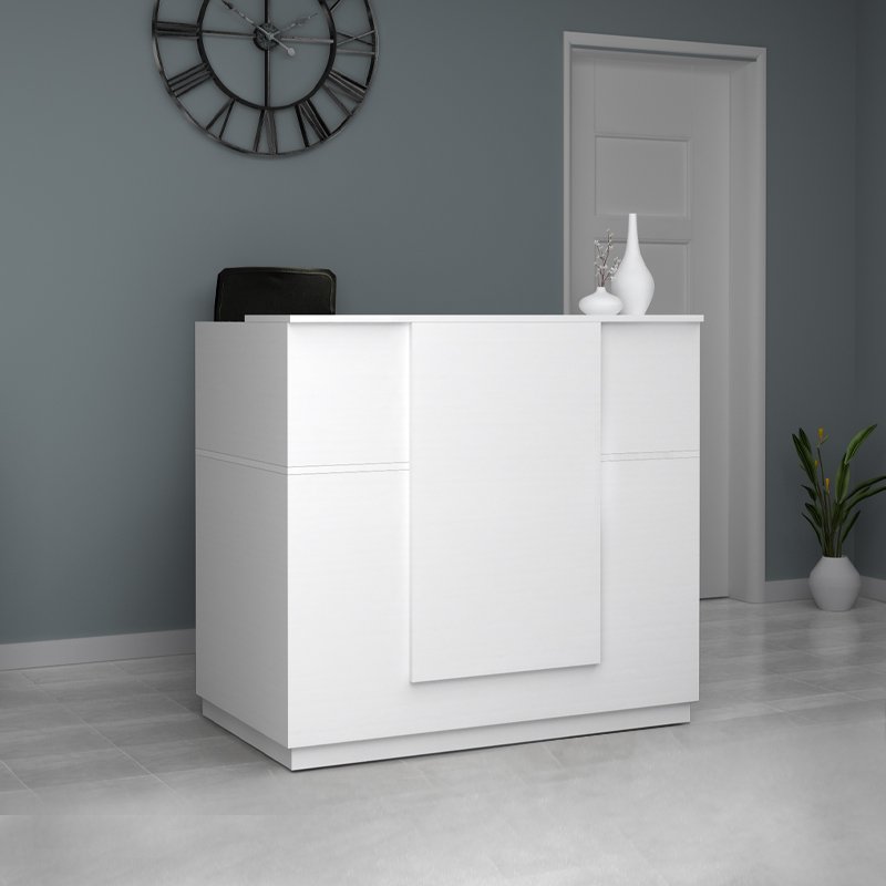 Βρες το Γραφείο υποδοχής - reception Gemini Megapap χρώμα λευκό 120x70x110εκ. σε μοναδική τιμή στο clickforshop.gr