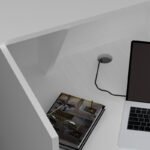 Γραφείο υποδοχής - reception Gemini Megapap χρώμα λευκό 150x70x110εκ. - Image 5