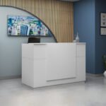 Βρες το Γραφείο υποδοχής - reception Gemini Megapap χρώμα λευκό 180x70x110εκ. σε μοναδική τιμή στο clickforshop.gr