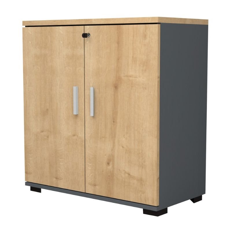 Ντουλάπι γραφείου με κλειδαριά επαγγελματικό Venturo Megapap χρώμα ανθρακί - φυσικό οξιάς 80x40x80εκ. Βρες το Ντουλάπι γραφείου με κλειδαριά επαγγελματικό Venturo Megapap χρώμα ανθρακί - φυσικό οξιάς 80x40x80εκ. σε μοναδική τιμή στο clickforshop.gr