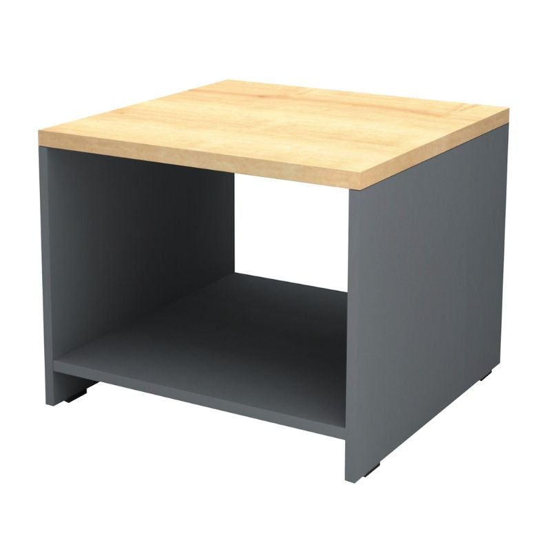 Τραπεζάκι γραφείου επαγγελματικό Venturo Megapap χρώμα ανθρακί - φυσικό οξιάς 60x60x45εκ. Βρες το Τραπεζάκι γραφείου επαγγελματικό Venturo Megapap χρώμα ανθρακί - φυσικό οξιάς 60x60x45εκ. σε μοναδική τιμή στο clickforshop.gr
