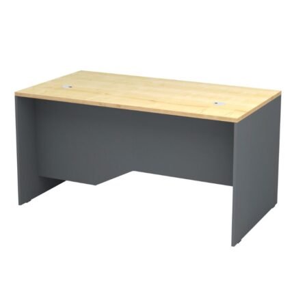 Βρες το Γραφείο επαγγελματικό Venturo Megapap χρώμα ανθρακί - φυσικό οξιάς 150x80x75εκ. σε μοναδική τιμή στο clickforshop.gr