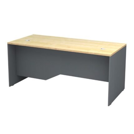 Βρες το Γραφείο επαγγελματικό Venturo Megapap χρώμα ανθρακί - φυσικό οξιάς 180x80x75εκ. σε μοναδική τιμή στο clickforshop.gr