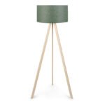 Βρες το Φωτιστικό δαπέδου Rosling Megapap Mdf/ύφασμα Pvc χρώμα φυσικό/χακί 38x38x140εκ. σε μοναδική τιμή στο clickforshop.gr