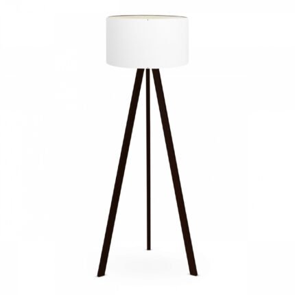 Βρες το Φωτιστικό δαπέδου Rosling Megapap Mdf/ύφασμα Pvc χρώμα μαύρο - λευκό 38x38x140εκ. σε μοναδική τιμή στο clickforshop.gr