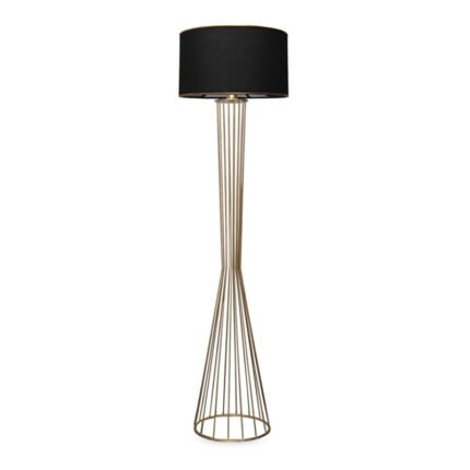 Βρες το Φωτιστικό δαπέδου Clarke Megapap μέταλλο/ύφασμα χρώμα χρυσό/μαύρο 38x21x155εκ. σε μοναδική τιμή στο clickforshop.gr