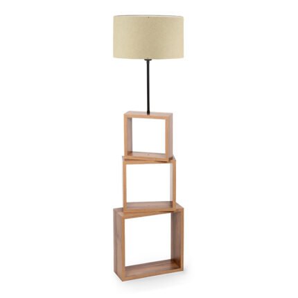 Βρες το Φωτιστικό δαπέδου Claude Megapap Mdf/fabric Pvc χρώμα καφέ/μπεζ 37x20x140εκ. σε μοναδική τιμή στο clickforshop.gr