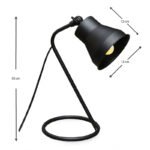 Φωτιστικό γραφείου Mimi Megapap μεταλλικό χρώμα μαύρο 12x12x30εκ. - Image 3