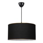 Βρες το Φωτιστικό οροφής Alloy Megapap υφασμάτινο μονόφωτο χρώμα μαύρο 38x20x70εκ. σε μοναδική τιμή στο clickforshop.gr