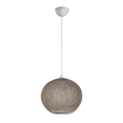 Βρες το Φωτιστικό οροφής Gibson Megapap από σχοινί μονόφωτο χρώμα μόκα 30x23x70εκ. σε μοναδική τιμή στο clickforshop.gr