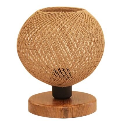 Βρες το Φωτιστικό επιτραπέζιο Bonnie Megapap E27 κλωστή/Mdf χρώμα φυσικό/καφέ 19x15x22εκ. σε μοναδική τιμή στο clickforshop.gr