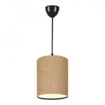 Βρες το Φωτιστικό οροφής Layla Megapap Ε27 υφασμάτινο μονόφωτο χρώμα μπεζ 19x25x70εκ. σε μοναδική τιμή στο clickforshop.gr