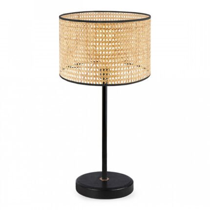 Βρες το Φωτιστικό επιτραπέζιο Idaho Megapap E27 ρατάν - μεταλλικό χρώμα φυσικό - μαύρο Φ24x32εκ. σε μοναδική τιμή στο clickforshop.gr