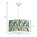 Φωτιστικό οροφής Alamea Megapap E27 υφασμάτινο μονόφωτο πολύχρωμο Φ38x70εκ. - Image 3