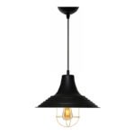 Βρες το Φωτιστικό οροφής Retro Megapap E27 μεταλλικό μονόφωτο χρώμα μαύρο Φ30x70εκ. σε μοναδική τιμή στο clickforshop.gr