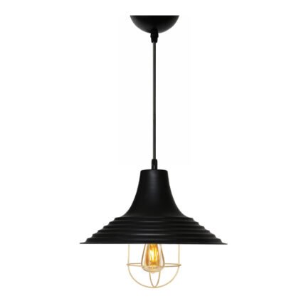 Βρες το Φωτιστικό οροφής Retro Megapap E27 μεταλλικό μονόφωτο χρώμα μαύρο Φ30x70εκ. σε μοναδική τιμή στο clickforshop.gr