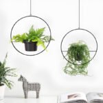 Βρες το Βάση - ζαρντινιέρα κρεμαστή σετ 2τμχ μεταλλική για φυτά εσωτερικού και εξωτερικού χώρου χρώμα μαύρο Φ30εκ. σε μοναδική τιμή στο clickforshop.gr