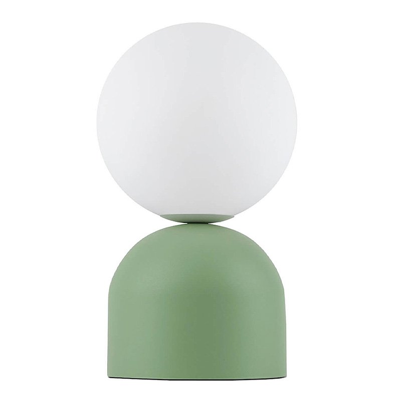 Φωτιστικό επιτραπέζιο Albus Megapap E14 μεταλλικό - γυάλινο χρώμα πράσινο - λευκό Ø13x28εκ. Βρες το Φωτιστικό επιτραπέζιο Albus Megapap E14 μεταλλικό - γυάλινο χρώμα πράσινο - λευκό Ø13x28εκ. σε μοναδική τιμή στο clickforshop.gr