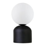 Βρες το Φωτιστικό επιτραπέζιο Albus Megapap E14 μεταλλικό - γυάλινο χρώμα μαύρο - λευκό Ø13x28εκ. σε μοναδική τιμή στο clickforshop.gr