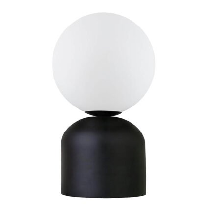 Βρες το Φωτιστικό επιτραπέζιο Albus Megapap E14 μεταλλικό - γυάλινο χρώμα μαύρο - λευκό Ø13x28εκ. σε μοναδική τιμή στο clickforshop.gr