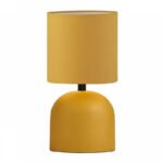 Βρες το Φωτιστικό επιτραπέζιο Nehora Megapap E27 μεταλλικό - ύφασμα Pvc χρώμα κίτρινο Ø15x30εκ. σε μοναδική τιμή στο clickforshop.gr