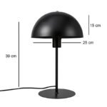 Φωτιστικό επιτραπέζιο Favori Megapap E27 μεταλλικό χρώμα μαύρο Ø25x39εκ. - Image 3