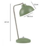 Φωτιστικό γραφείου Travis Megapap E14 μεταλλικό χρώμα πράσινο 16,5x11x42εκ. - Image 3