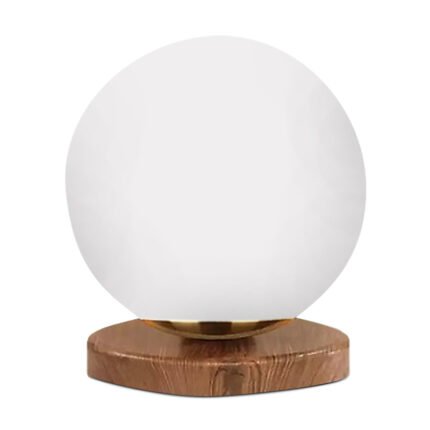 Βρες το Φωτιστικό επιτραπέζιο Onda Megapap E27 ξύλινο -  γυάλινο χρώμα φυσικό - λευκό Ø15x22εκ. σε μοναδική τιμή στο clickforshop.gr