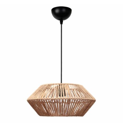 Βρες το Φωτιστικό οροφής Castel Megapap E27 από σχοινί μονόφωτο χρώμα φυσικό Ø32x70εκ. σε μοναδική τιμή στο clickforshop.gr