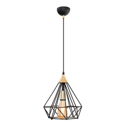 Βρες το Φωτιστικό οροφής Hideki Megapap E27 μεταλλικό μονόφωτο χρώμα μαύρο 22x22x80εκ. σε μοναδική τιμή στο clickforshop.gr