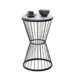 Βρες το Τραπεζάκι βοηθητικό Hoffman Megapap μεταλλικό - Mdf χρώμα μαύρο - λευκό εφέ μαρμάρου 35x35x58εκ. σε μοναδική τιμή στο clickforshop.gr