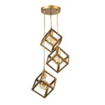 Βρες το Φωτιστικό οροφής Thora Megapap E27 μεταλλικό τρίφωτο χρώμα χρυσό ματ 22x22x70εκ. σε μοναδική τιμή στο clickforshop.gr