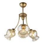 Βρες το Φωτιστικό οροφής Kobe Megapap E27 μεταλλικό τρίφωτο χρώμα χρυσό 40x40x50εκ. σε μοναδική τιμή στο clickforshop.gr