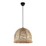 Βρες το Φωτιστικό οροφής Libia Megapap E27 από σχοινί μονόφωτο χρώμα φυσικό 30x30x70εκ. σε μοναδική τιμή στο clickforshop.gr