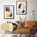 Πίνακας "Shapes" Megapap 2 τμχ. σε πλαίσιο 35x45x2εκ. - Image 2